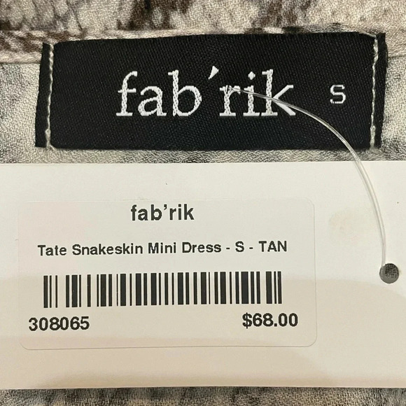 Fab’rik Snake Print Mini Dress - Picture 5 of 6